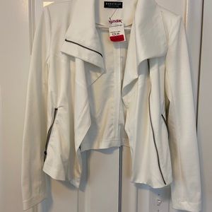 White zip up jacket - NWT